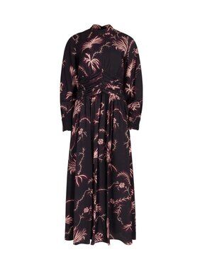 The Collective Printed Piped Sash Waisted Maxi Dress size XL